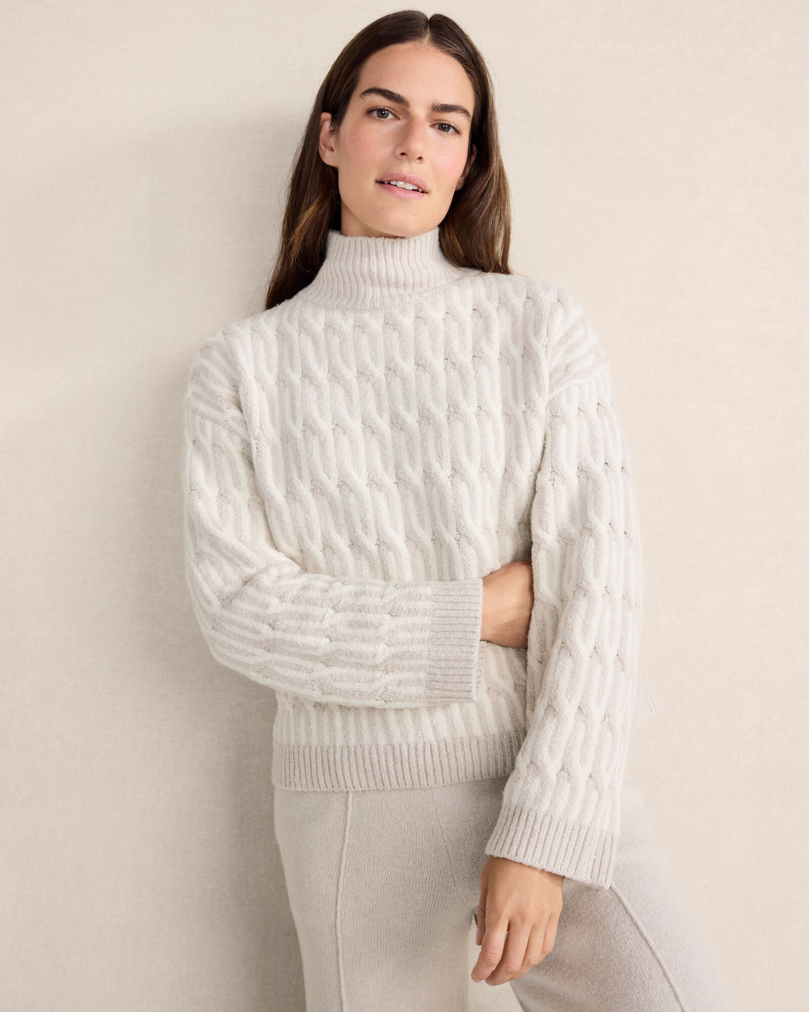 Organic Cotton Jacquard Sweater | Haven Well Within