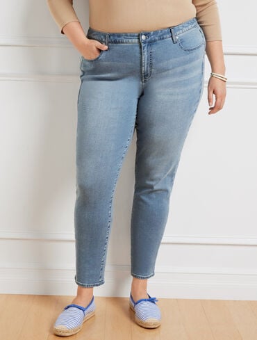 Plus Exclusive Slim Ankle Jeans - Monterey Wash