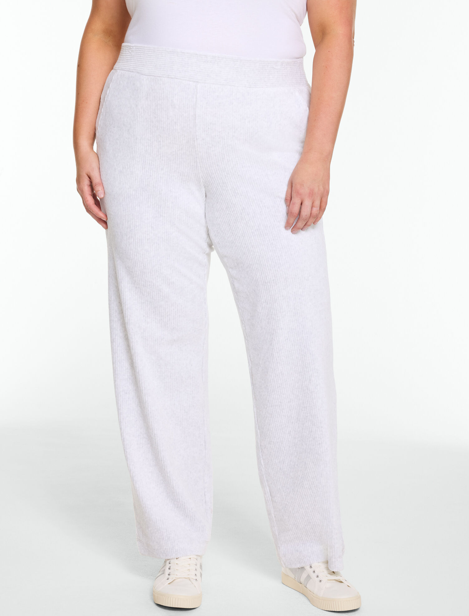 Sky Lounge Velour Wide Leg Pants