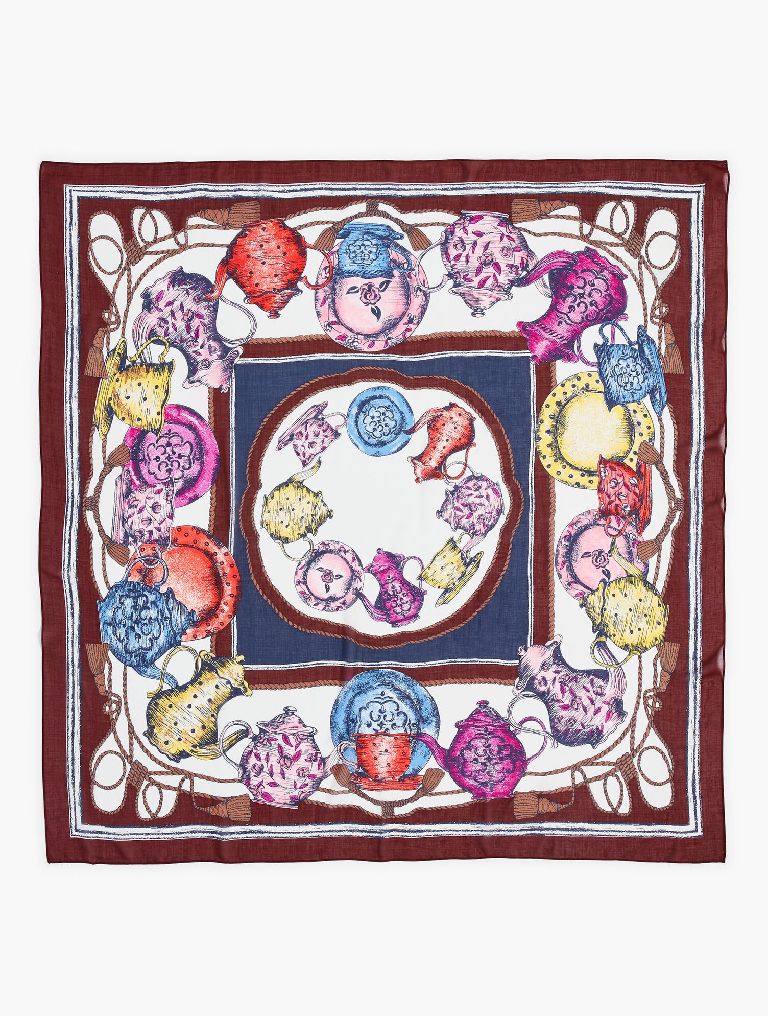 Tea Party Square Scarf