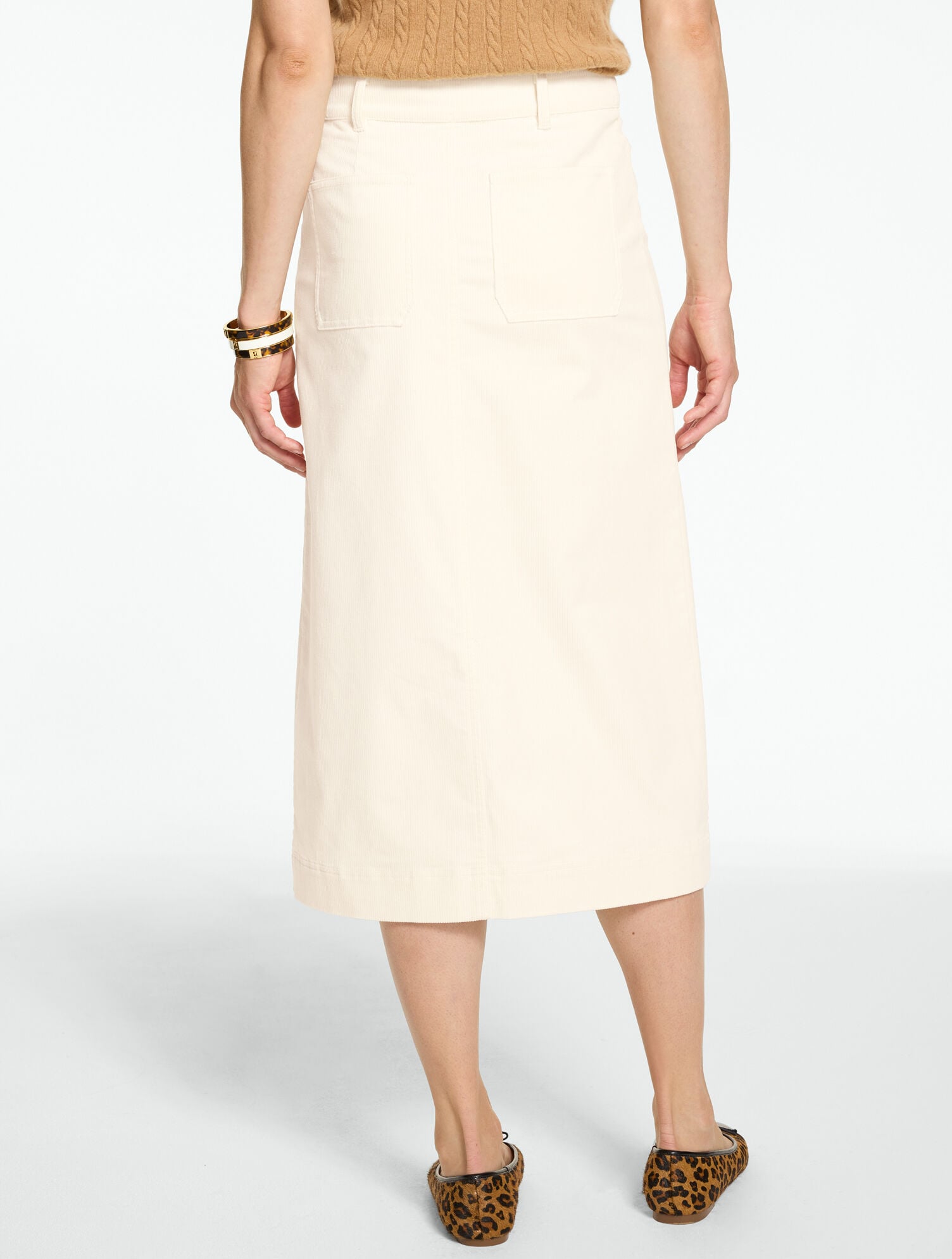 Corduroy Midi Skirt
