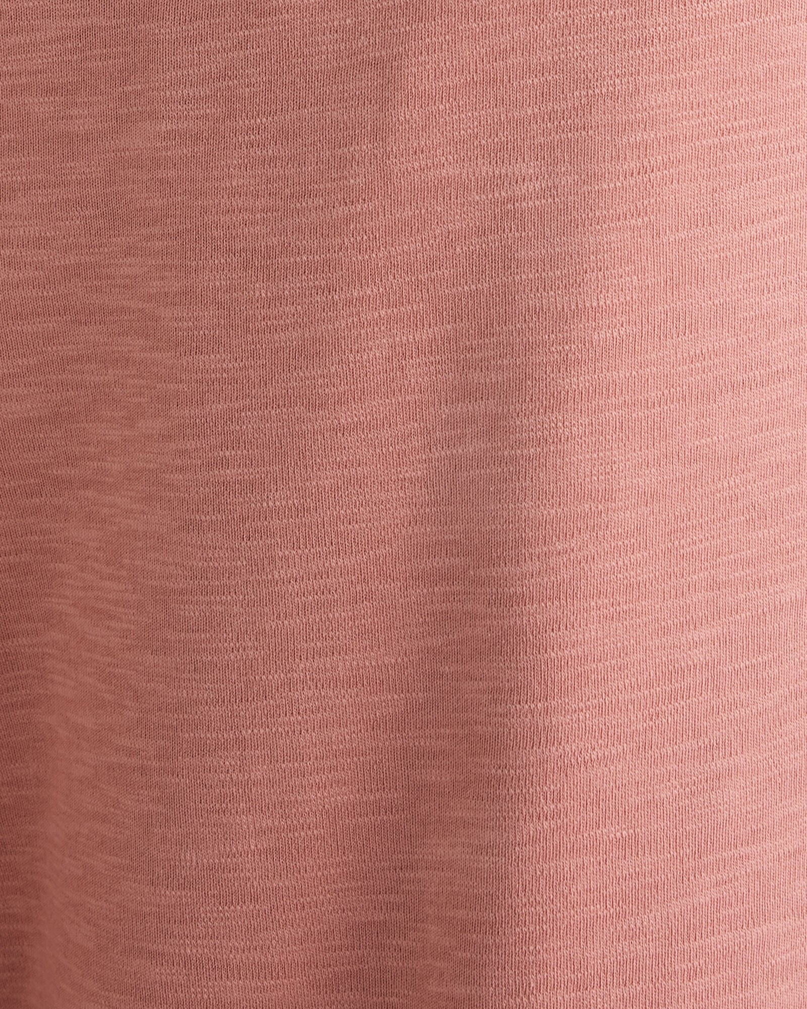 Organic Cotton Slub Interlock V-Neck Top