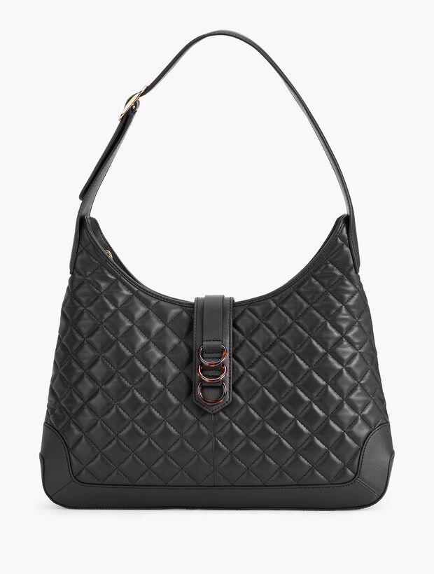 Quilted Nappa Leather Hobo Bag