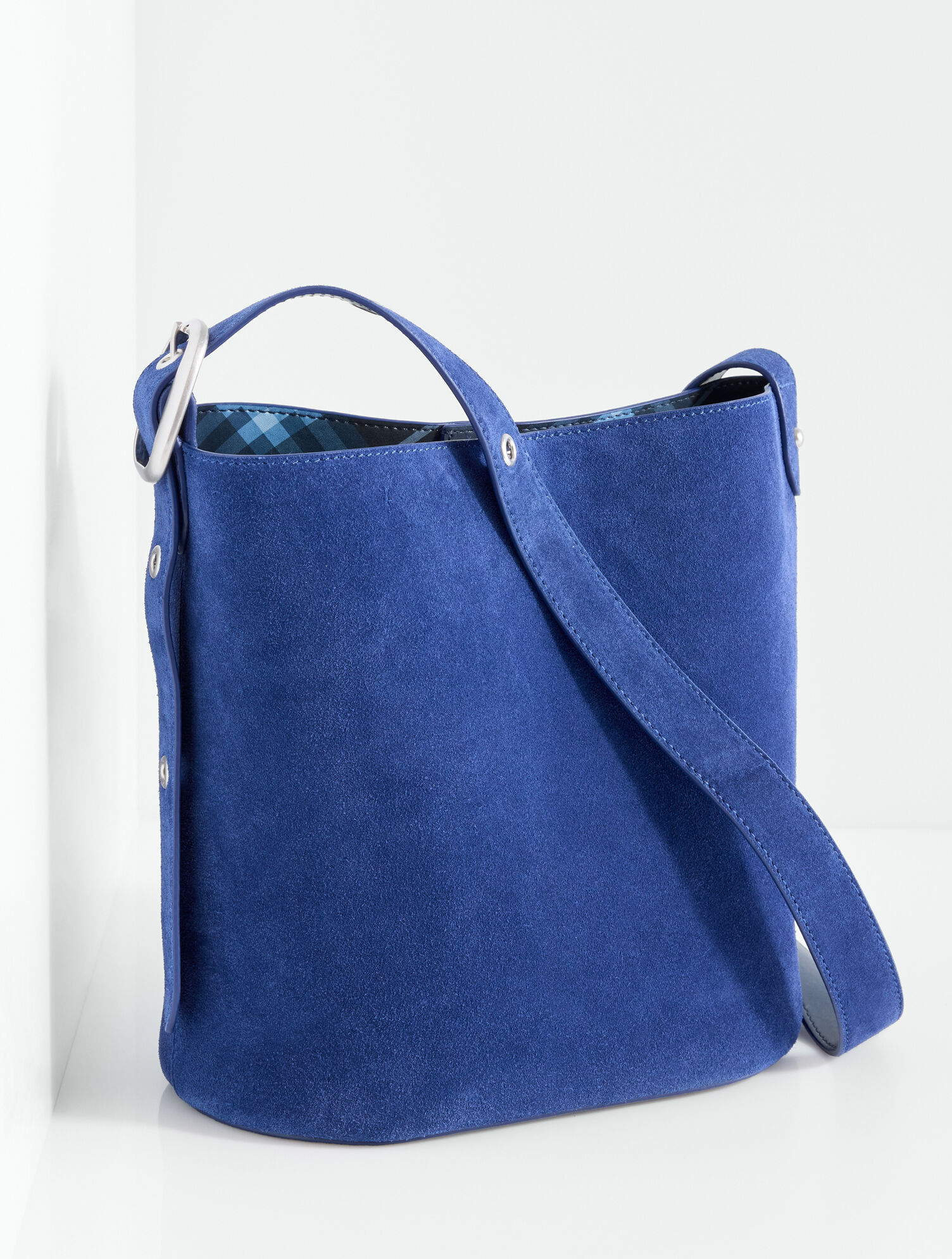 Cora Suede Bucket Bag - Midnight Sail