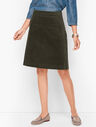 Corduroy A-Line Skirt