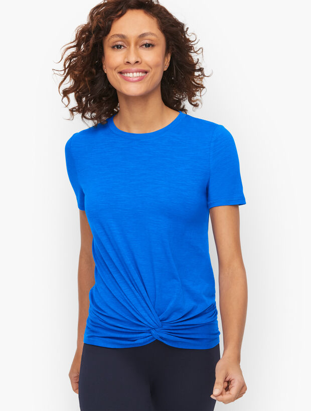 Twist Front Slub Tee