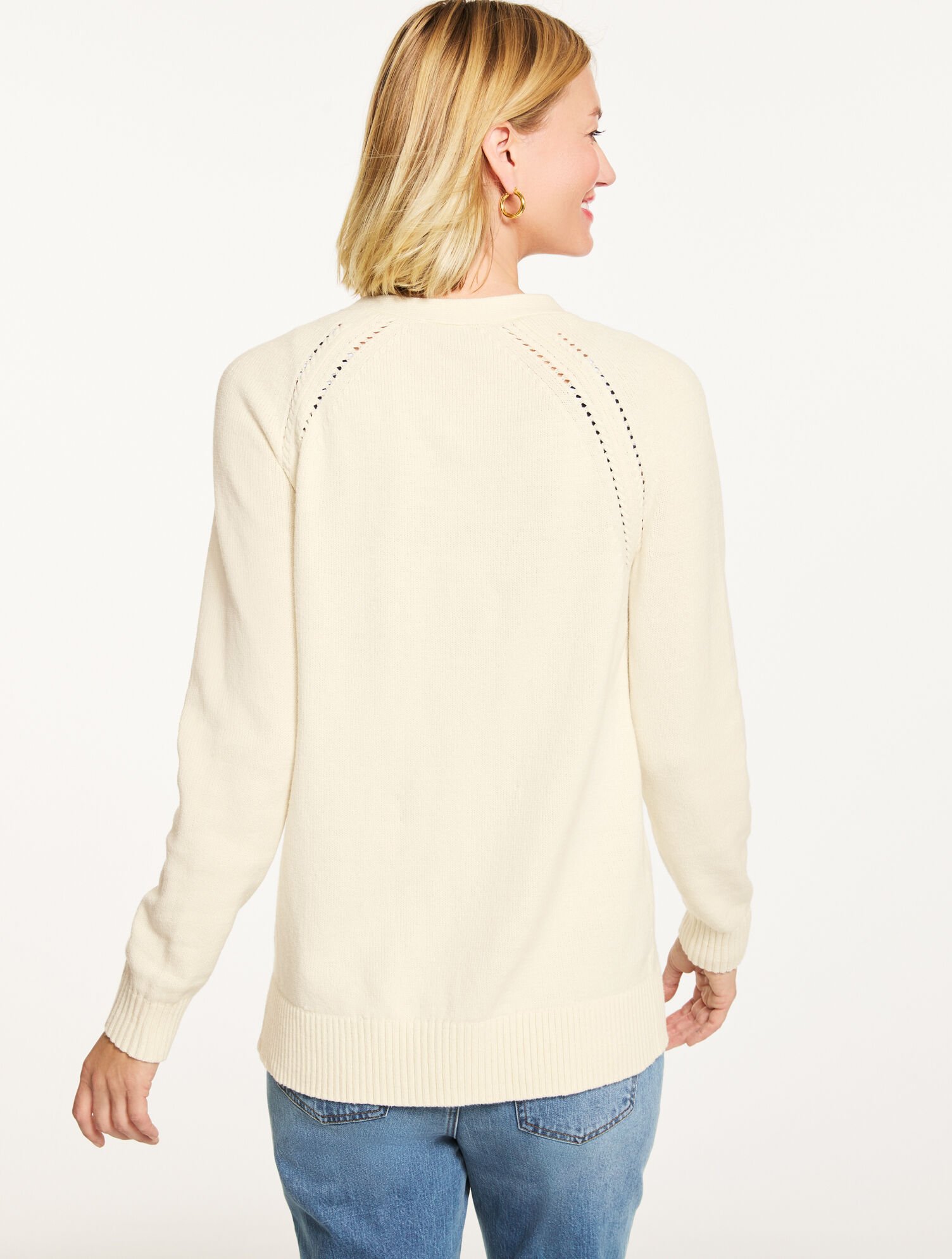 Pointelle Girlfriend Cardigan