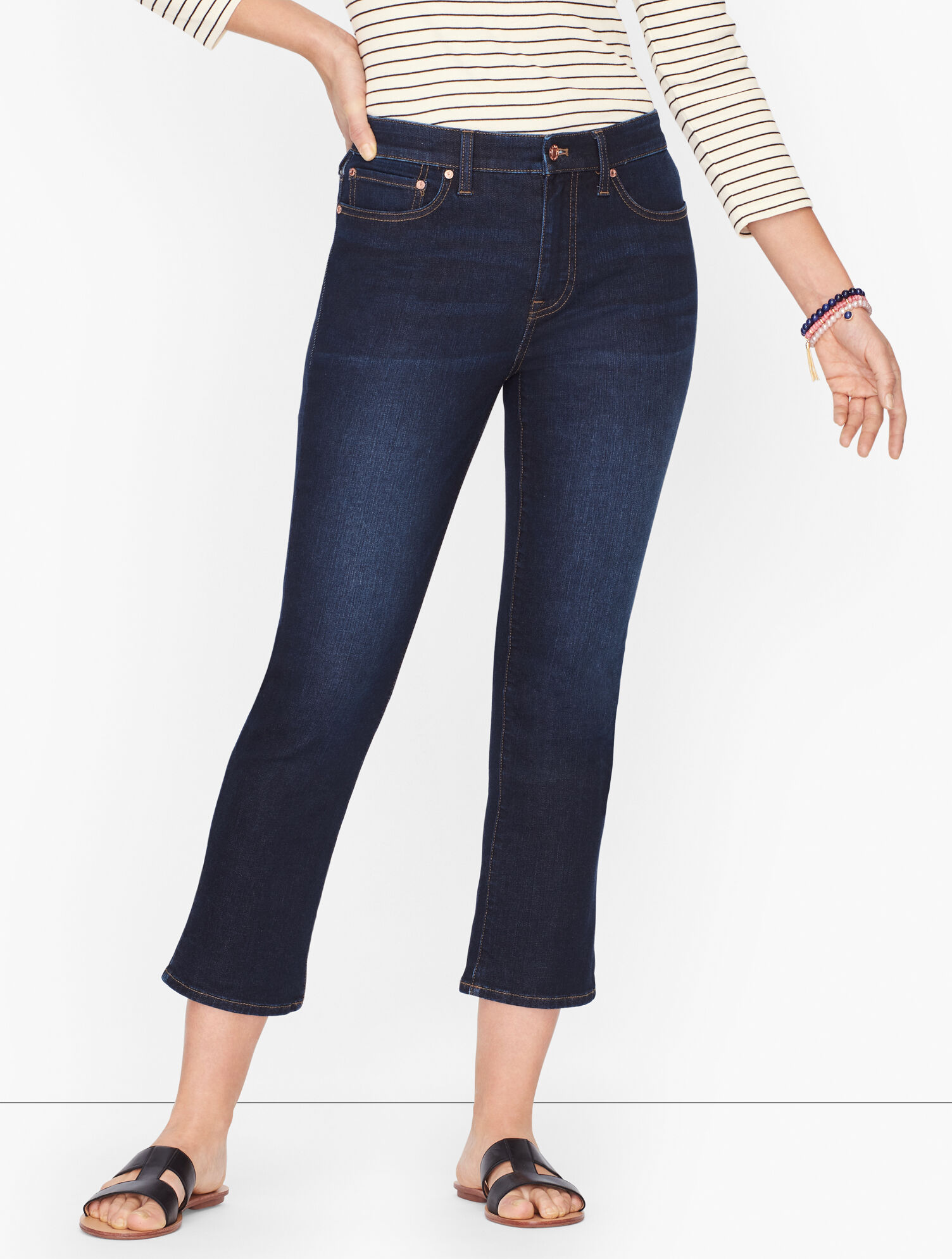 Crop Flare Jeans - Regatta Wash