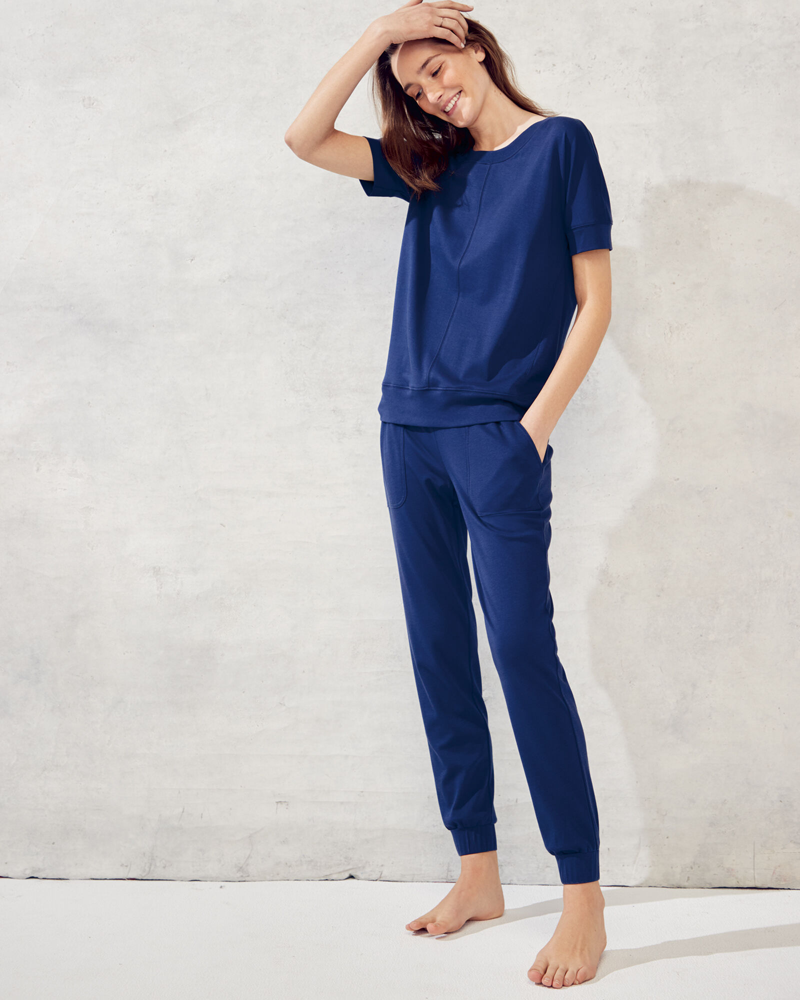 Organic Cotton Interlock Joggers