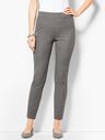 Charcoal Cotton Bi-Stretch Pull-On Skinny Ankle Pant