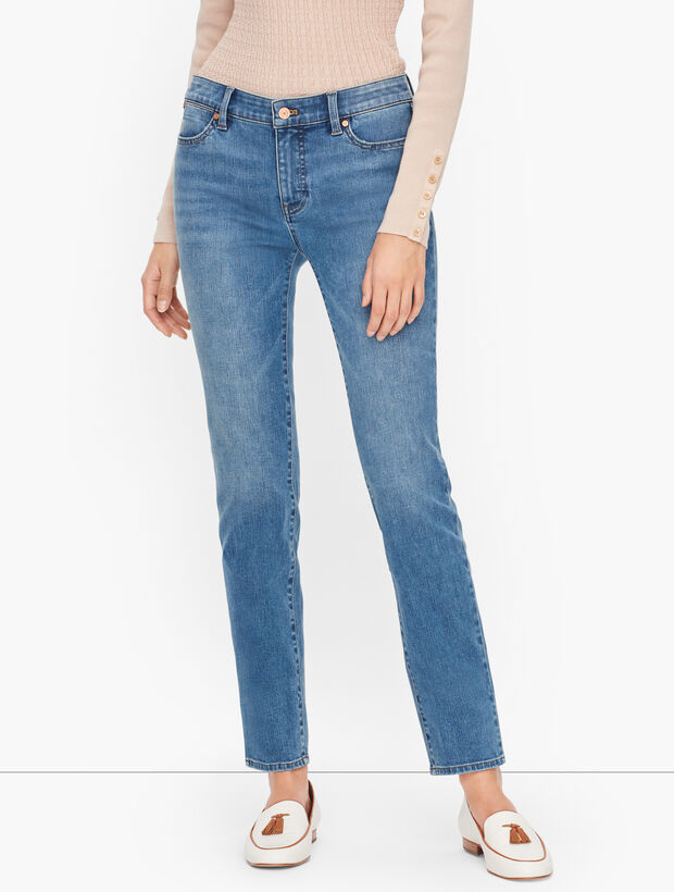 Slim Ankle Jeans - Wake Wash
