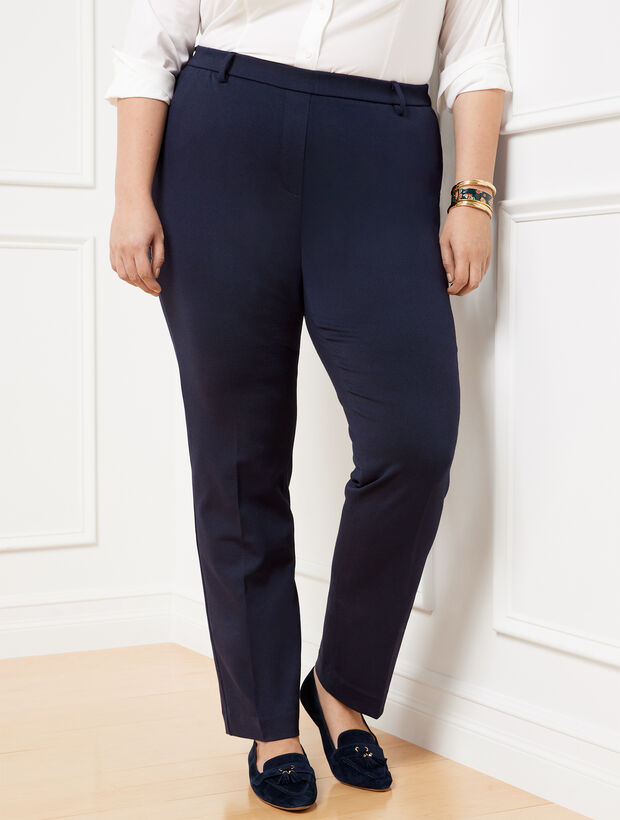 Slim Trouser Ankle Pants In Plus Size - Light Blue Heather Blue | NYDJ