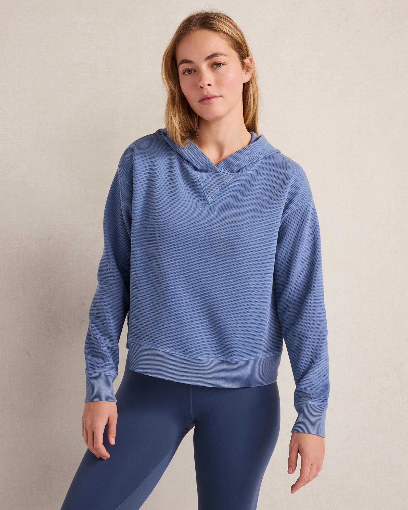 Organic Cotton Waffle Hoodie