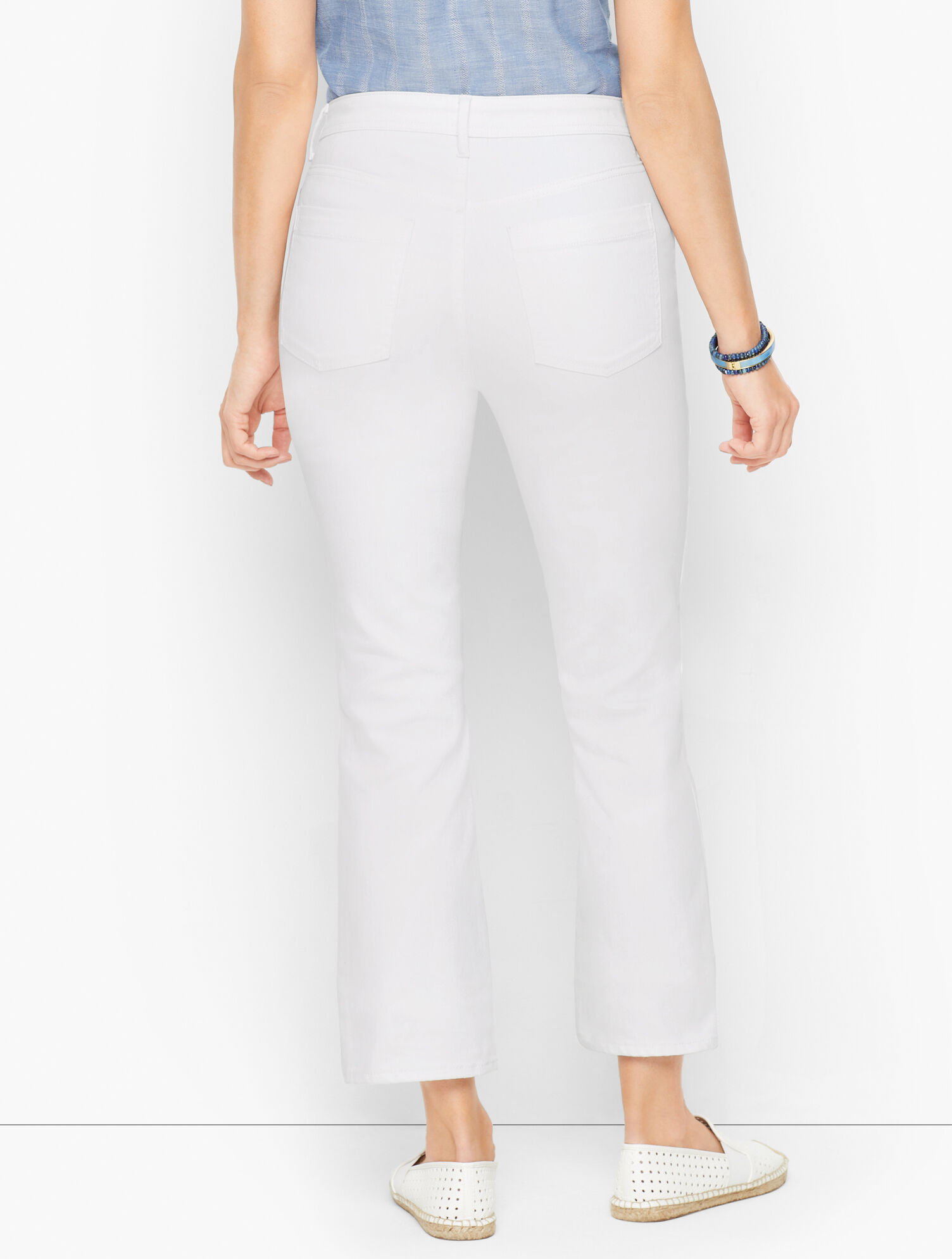 Demi Boot Ankle Jeans - White
