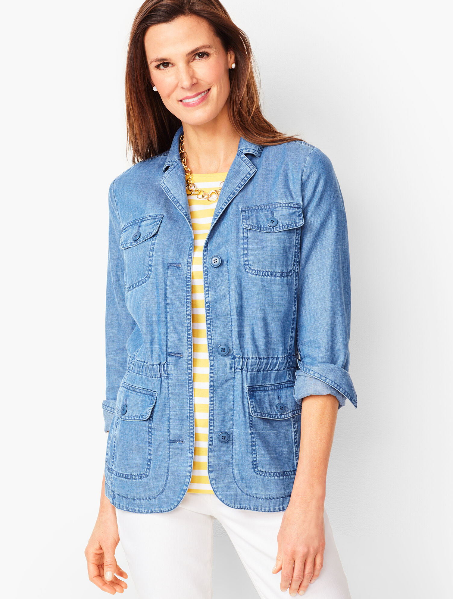 Cotton Casual Jacket - Tencel(R) Blend