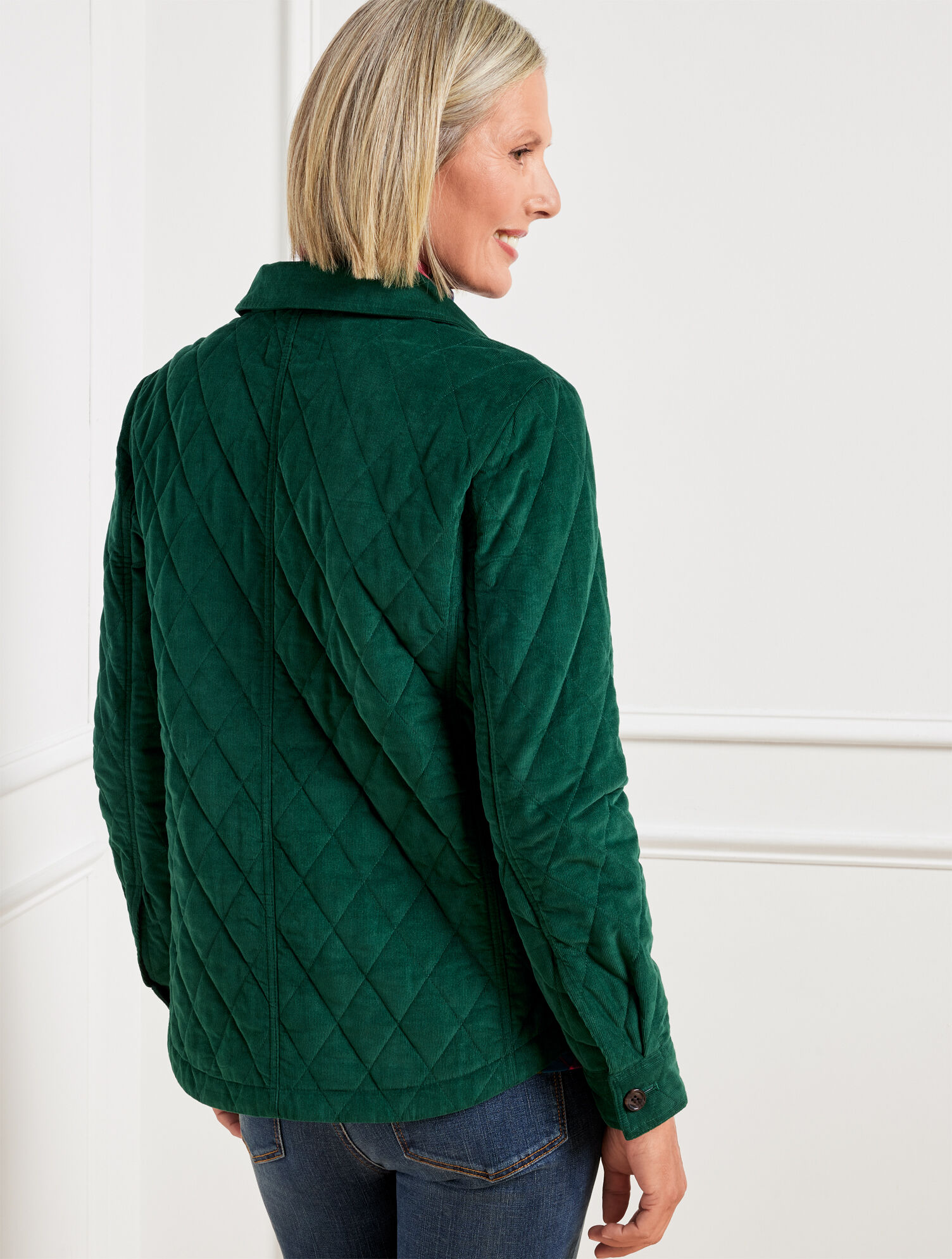 Quilted Corduroy Coat