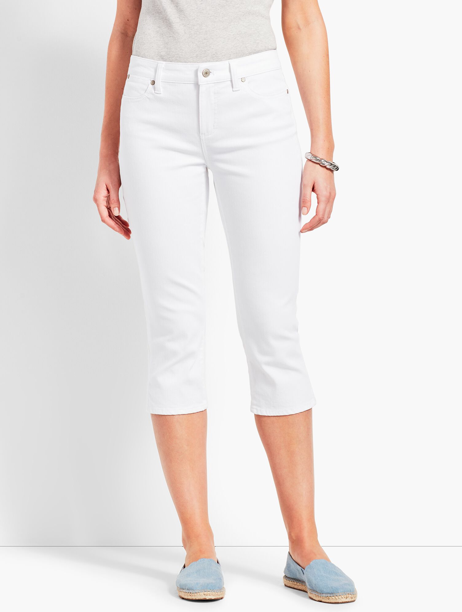 Jeans Poussoirs à Pédales Talbots Grande Taille - Taille 24W - Denim Bleu - Neufs Avec Étiquettes