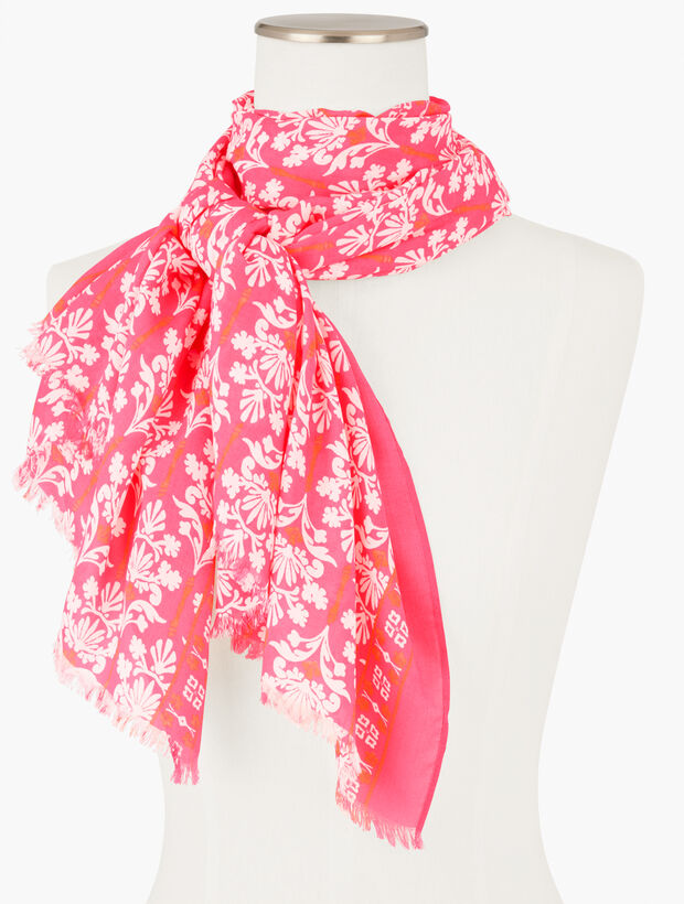 Damask Bouquet Oblong Scarf