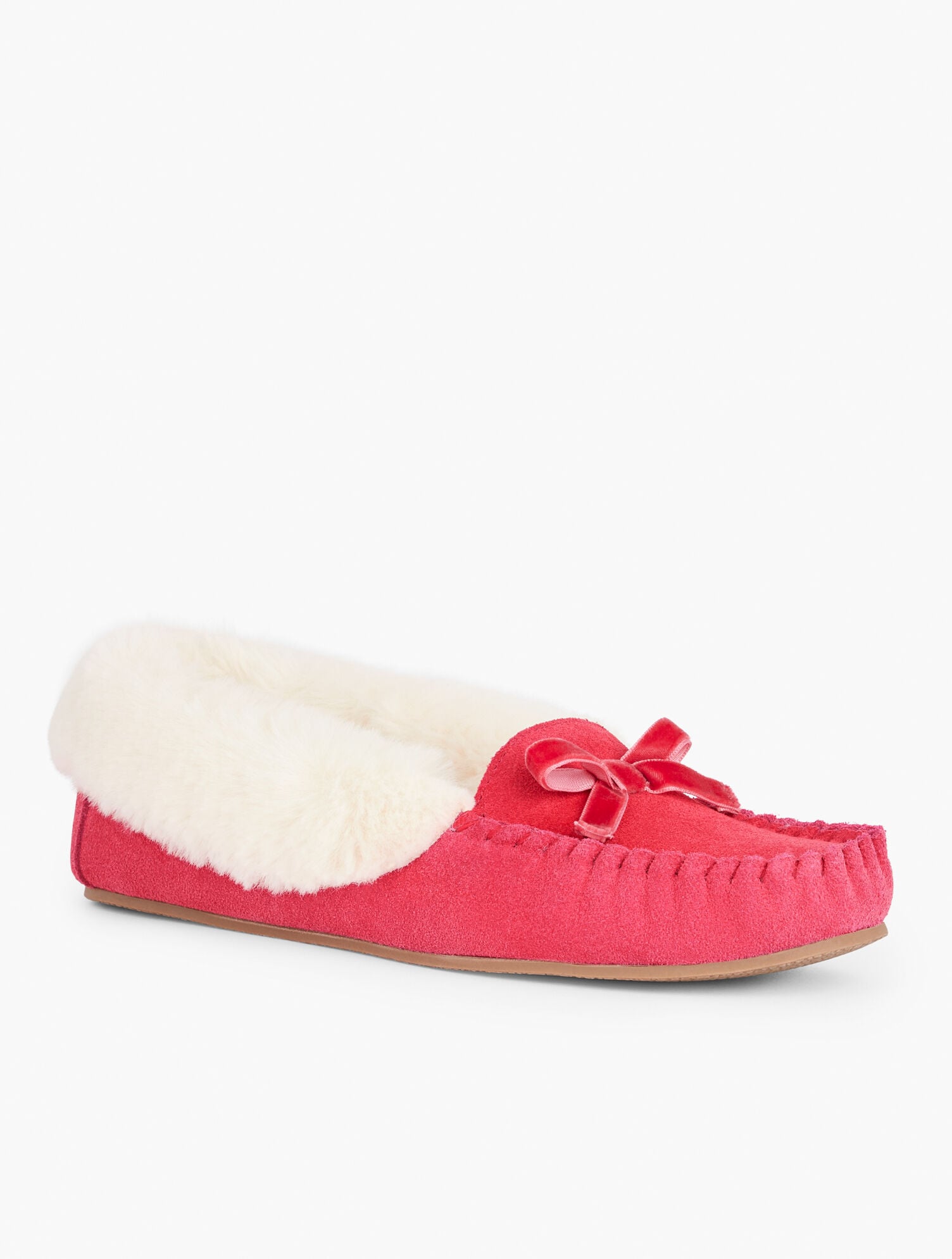 Ruby Faux Fur Cuff Moccasins - Suede