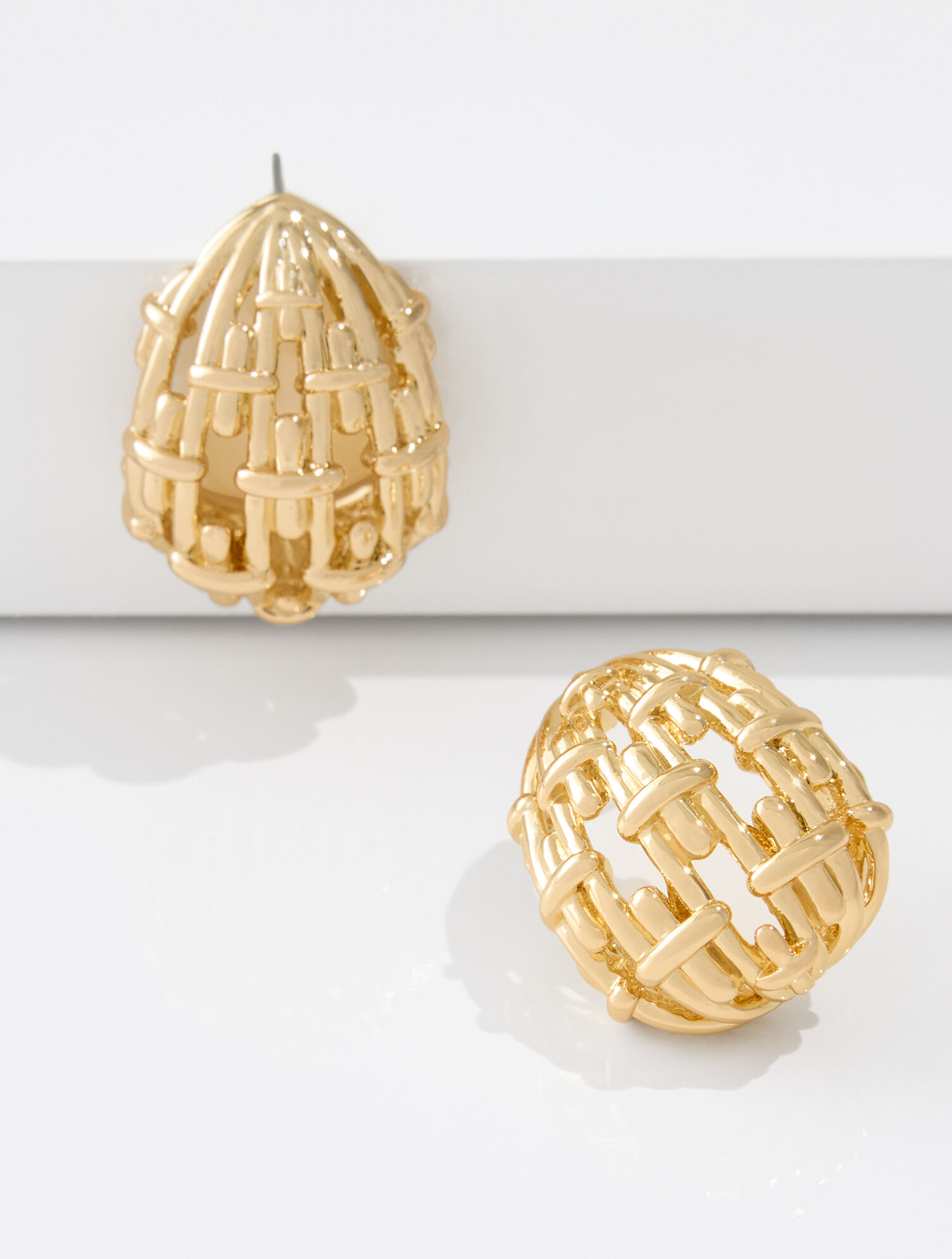 Bound Half Hoop Earrings