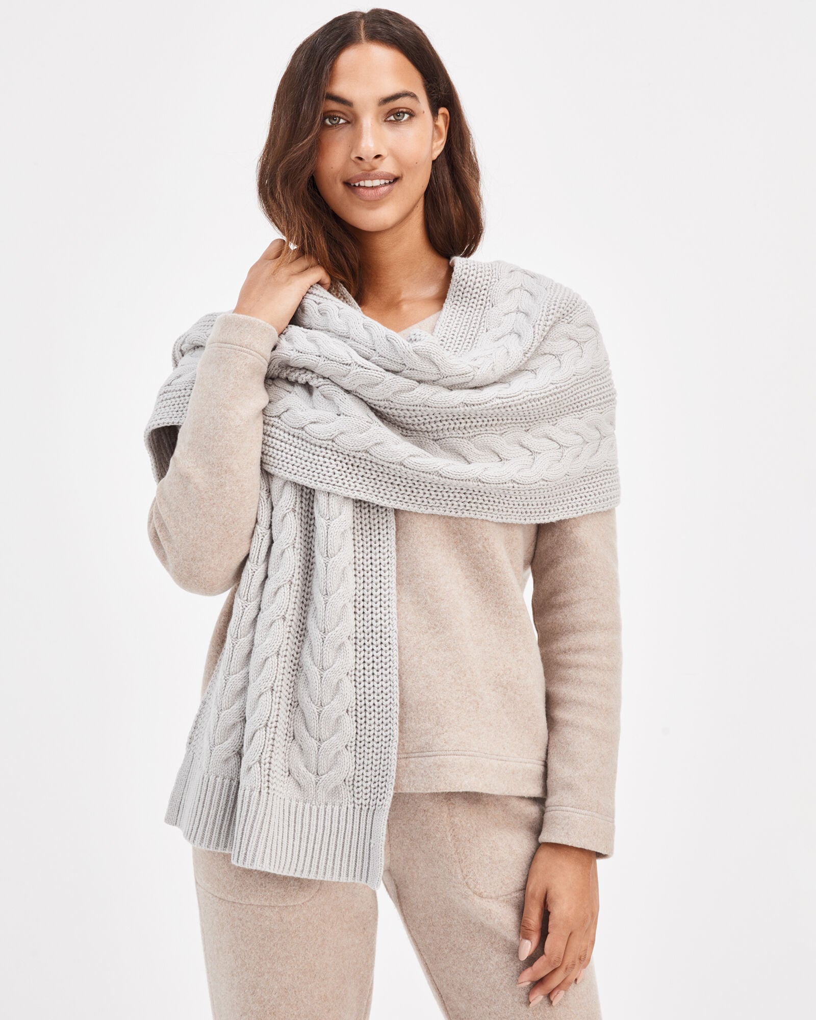 Cable Knit Scarf | Haven Well Within