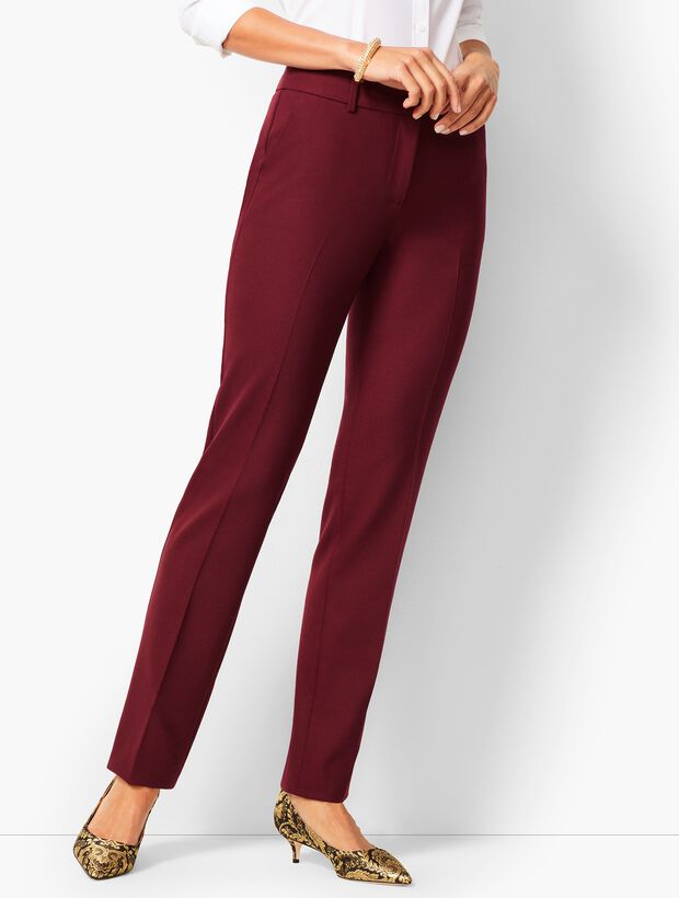 High-Waist Straight-Leg Pant