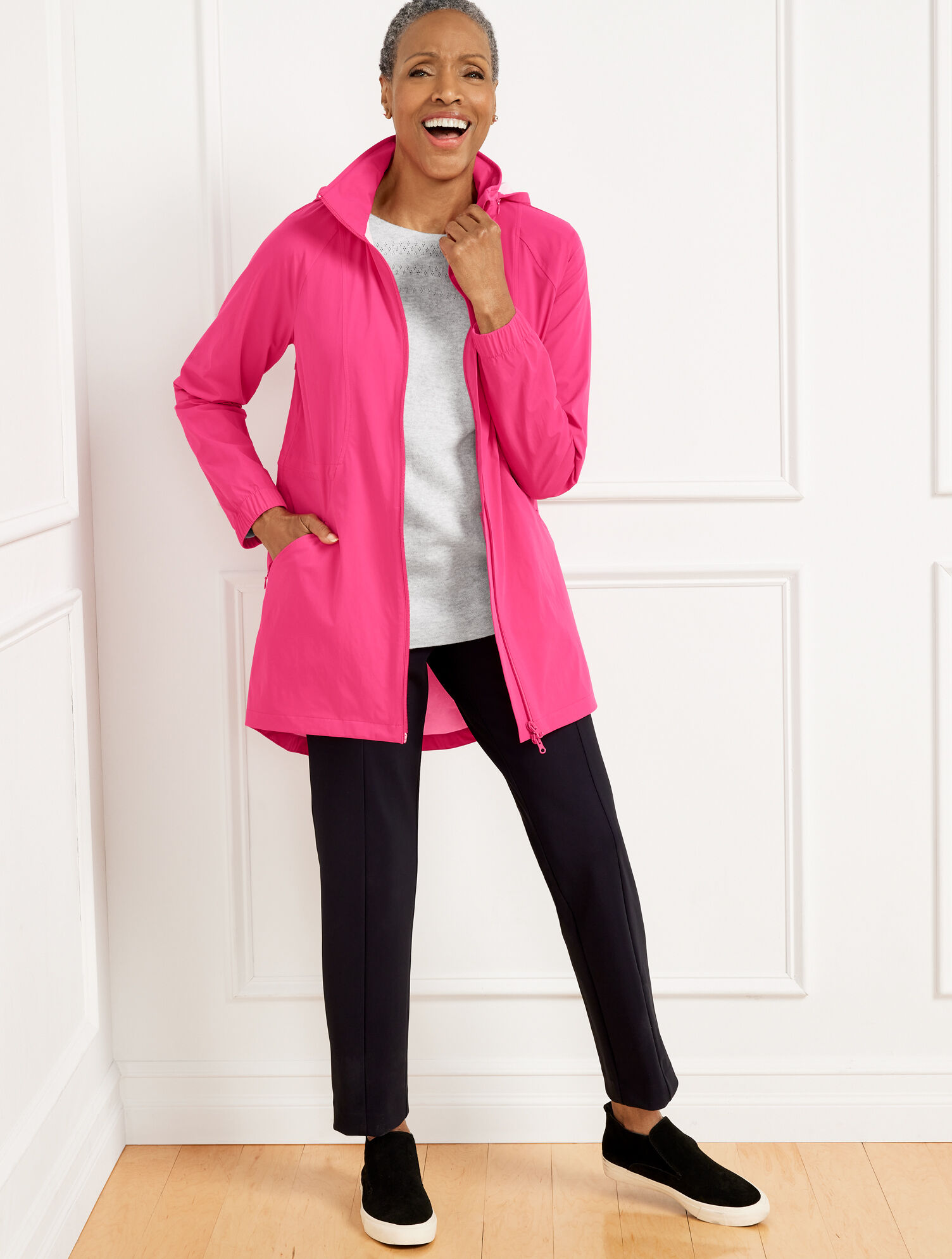 Water-Resistant Hooded Jacket