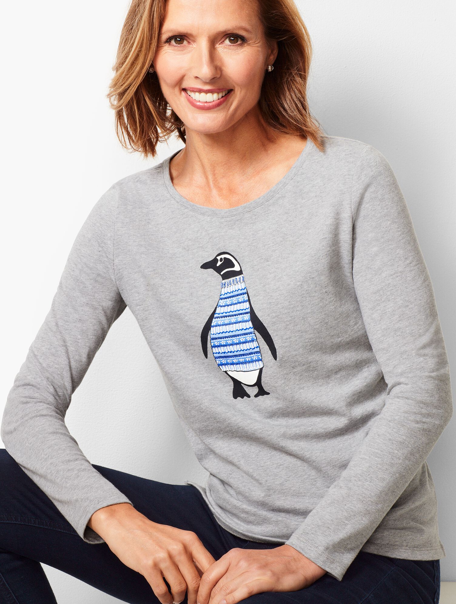 Embellished Penguin Top