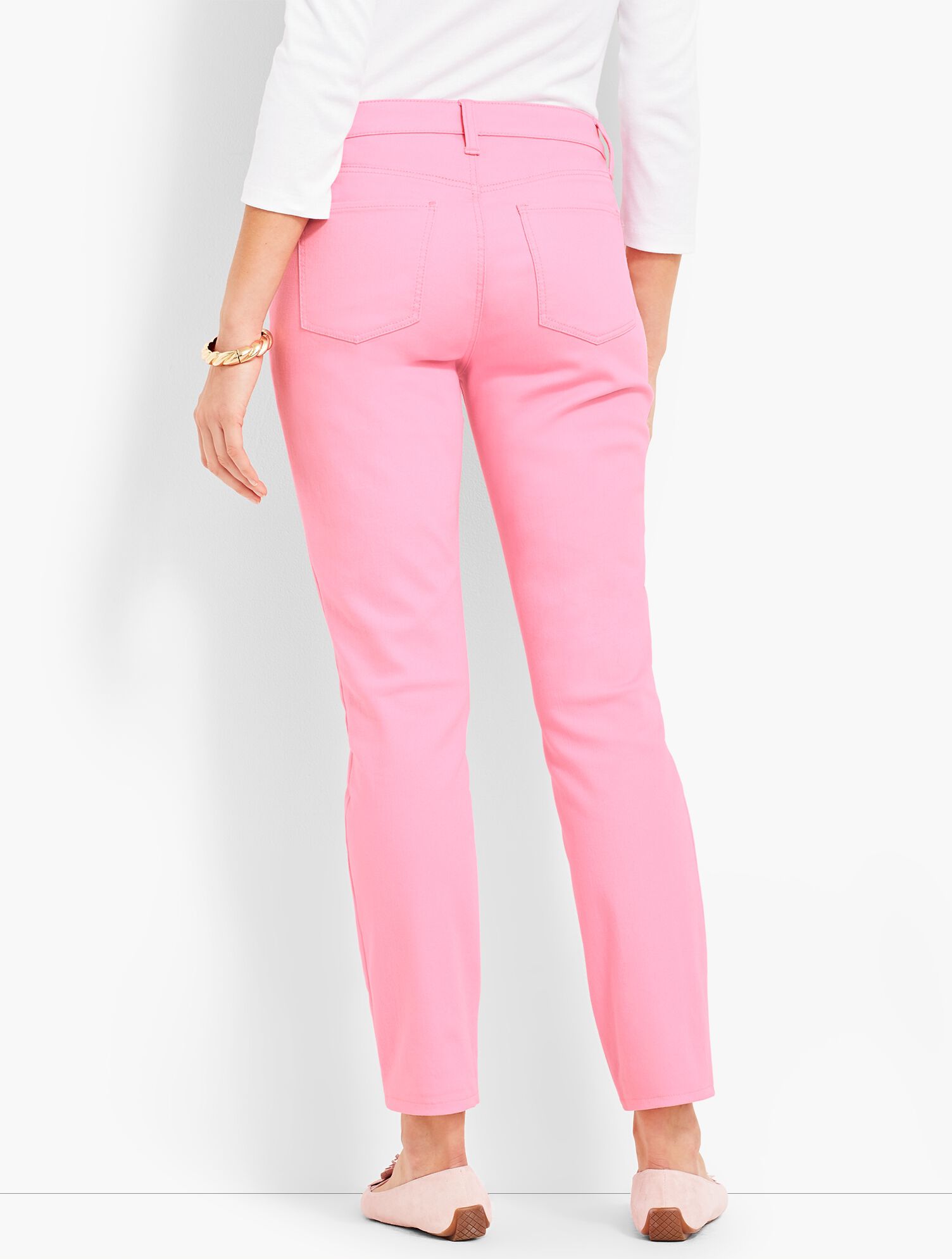 Colored Denim Slim Ankle Jean