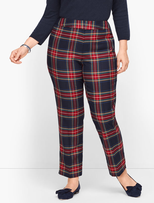 Plus Size Talbots Hampshire Ankle Pants - Wishful Plaid