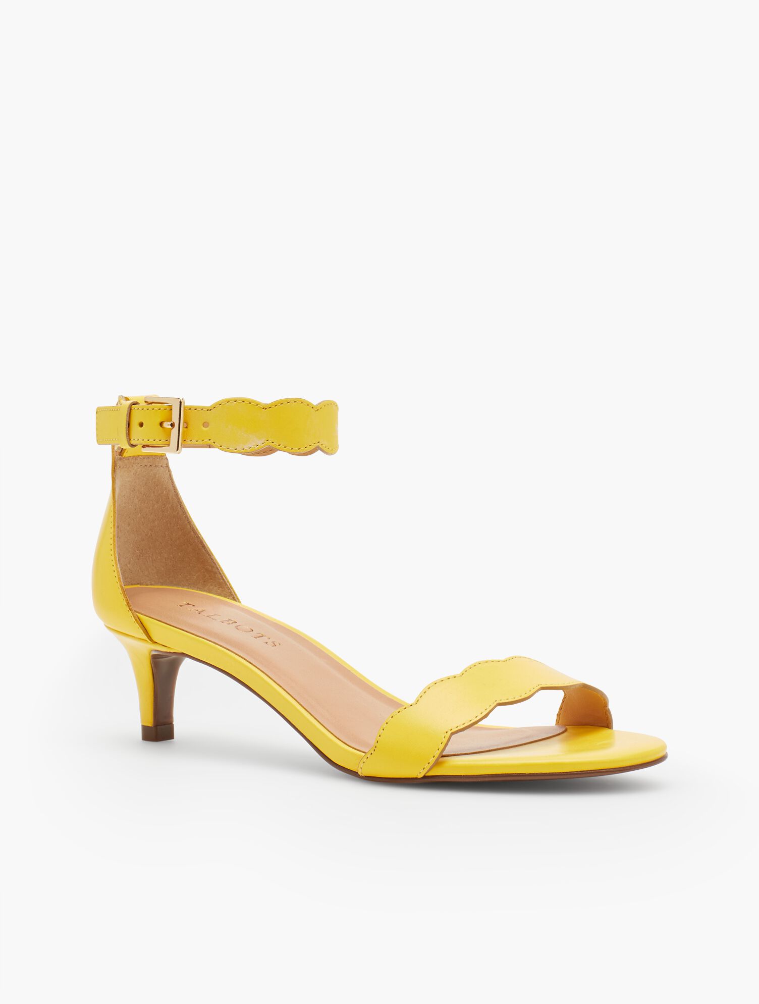 Pila Kitten-Heel Sandals - Vachetta Leather