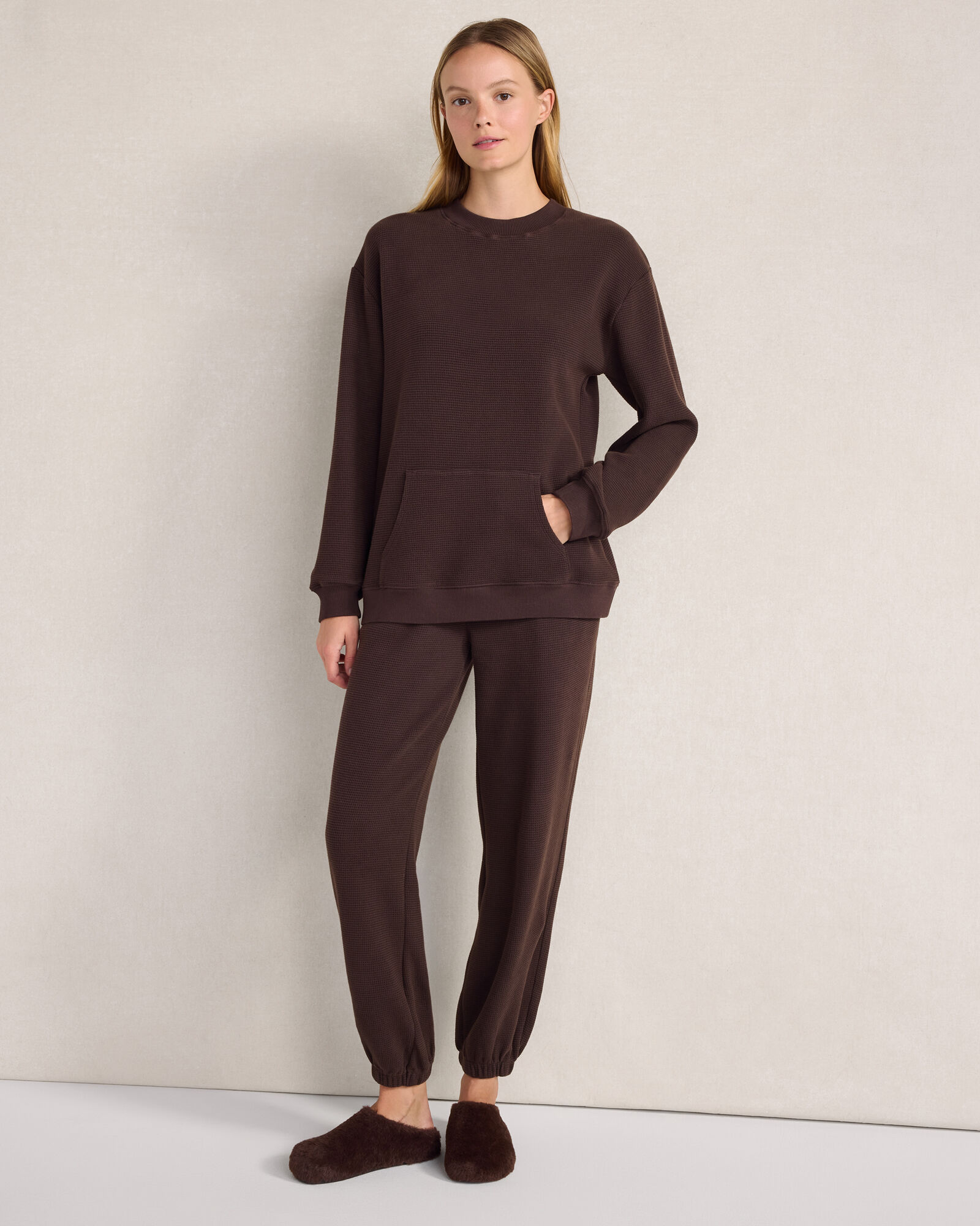 Resti Organic Cotton Waffle Cuffed Pants