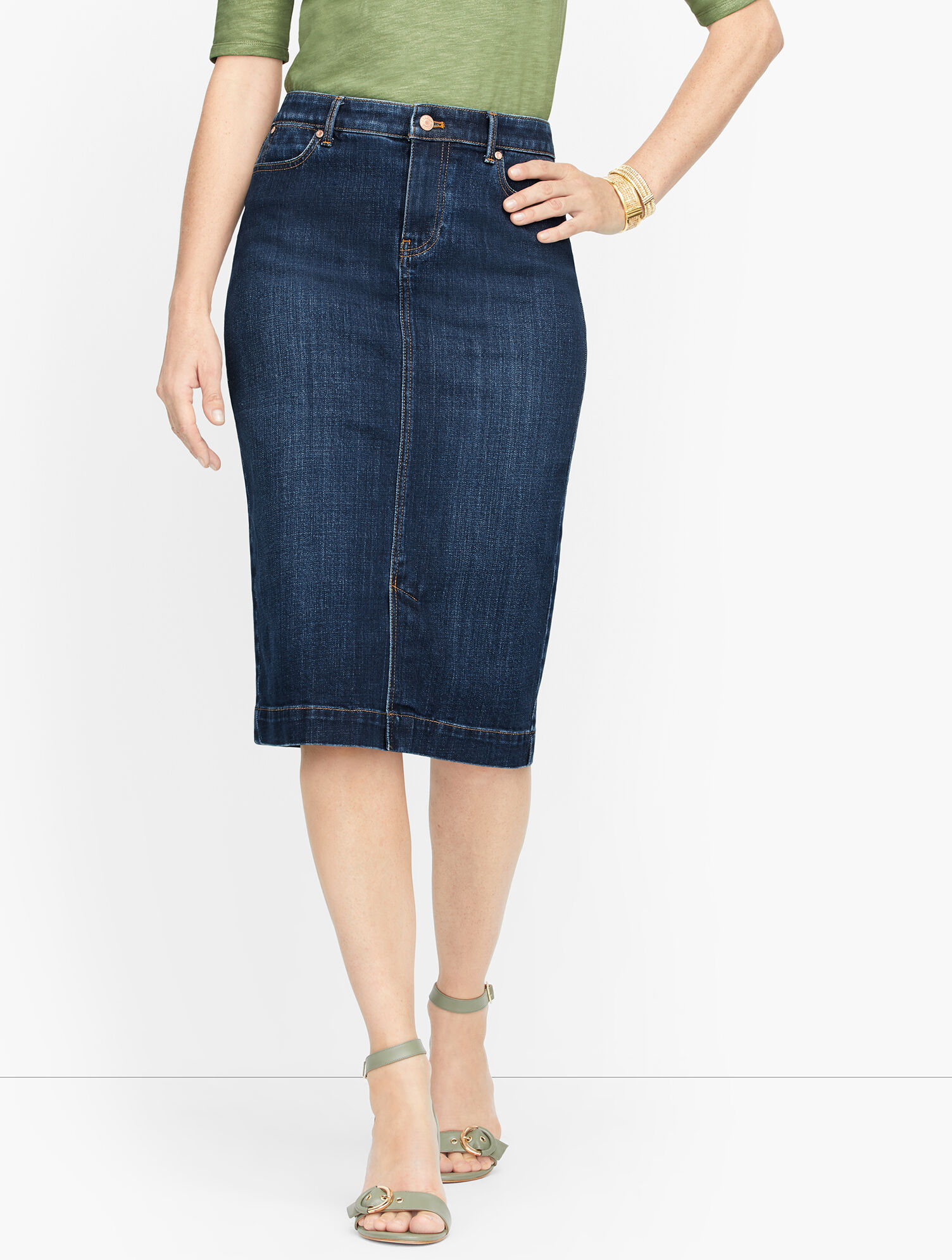 Denim Pencil Skirt