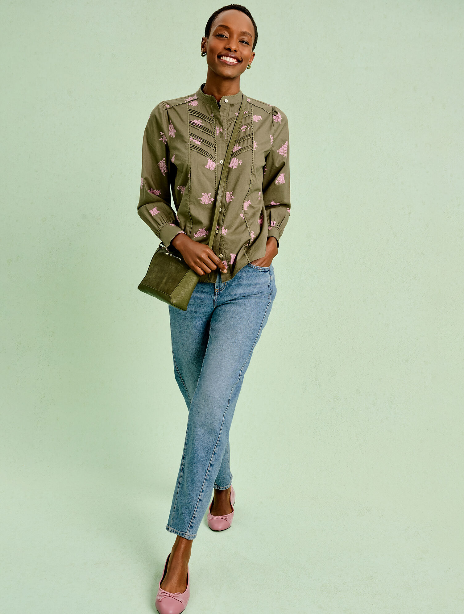 Relaxed Tapered Barrel Leg Jeans - Emerson Wash | Talbots