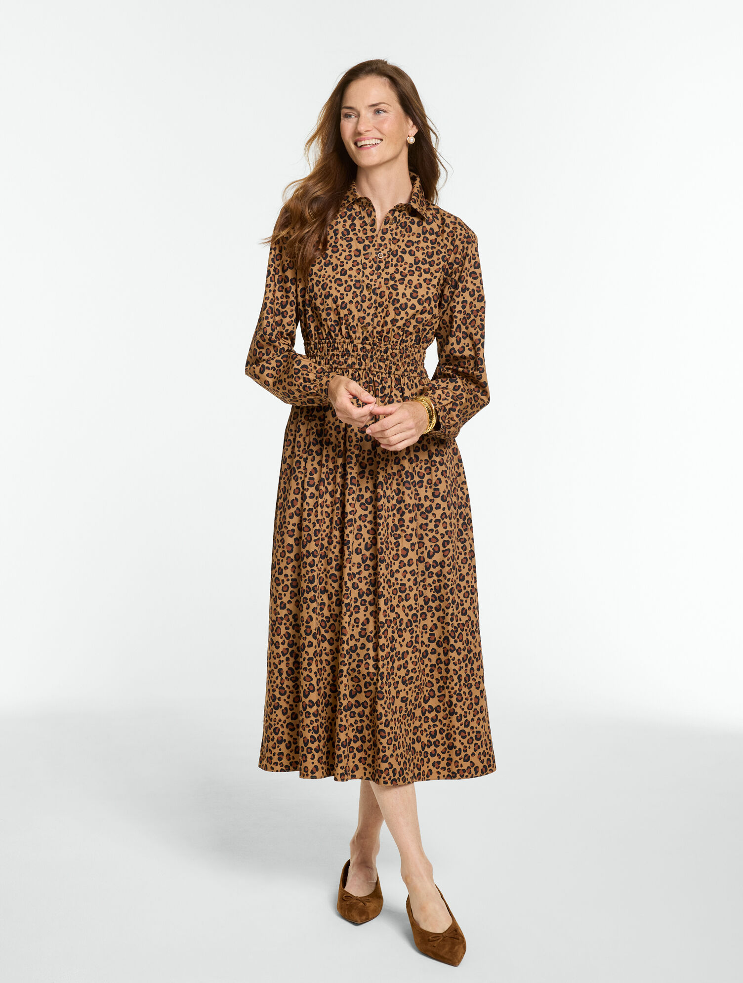 Poplin Shirtdress - Lavish Leopard