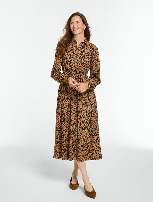 Poplin Shirtdress - Lavish Leopard