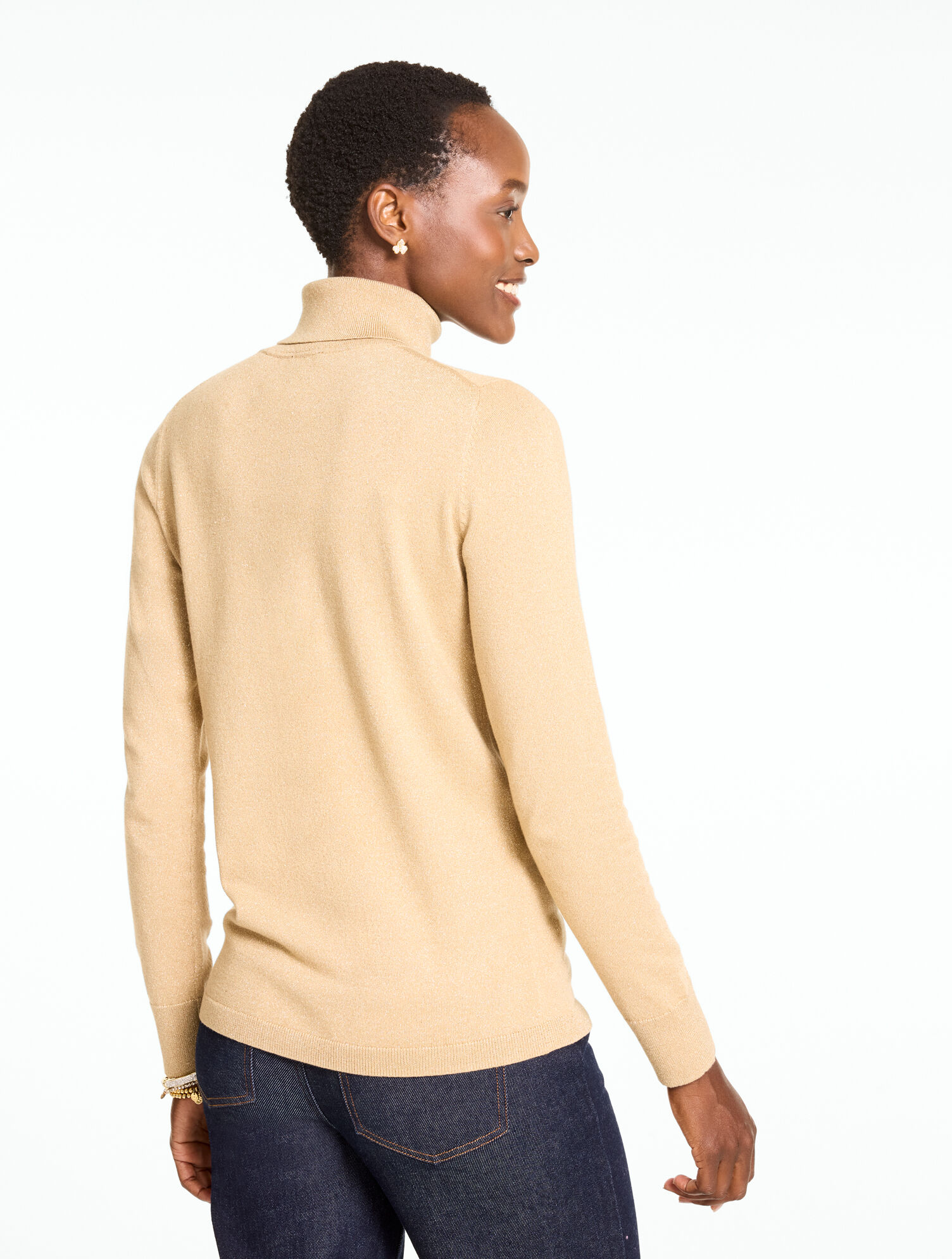 Metallic Perfect Turtleneck