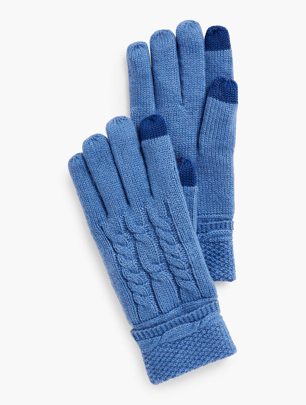 Cable Stitch Touch Gloves