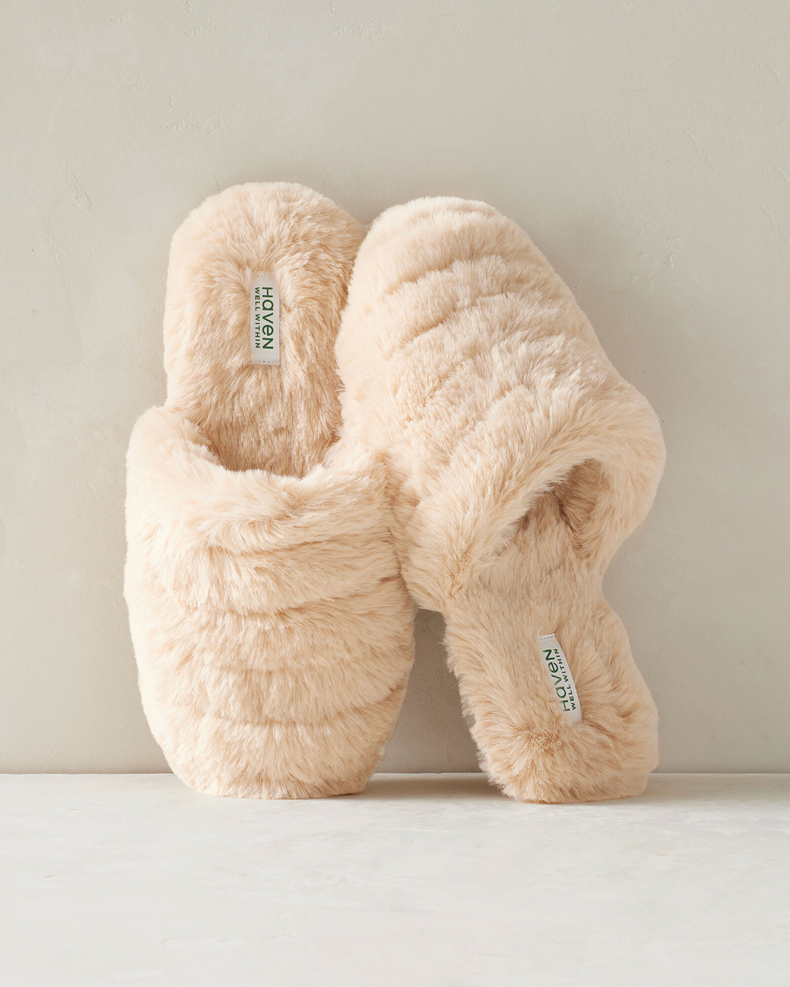 Faux Fur Channel Slippers
