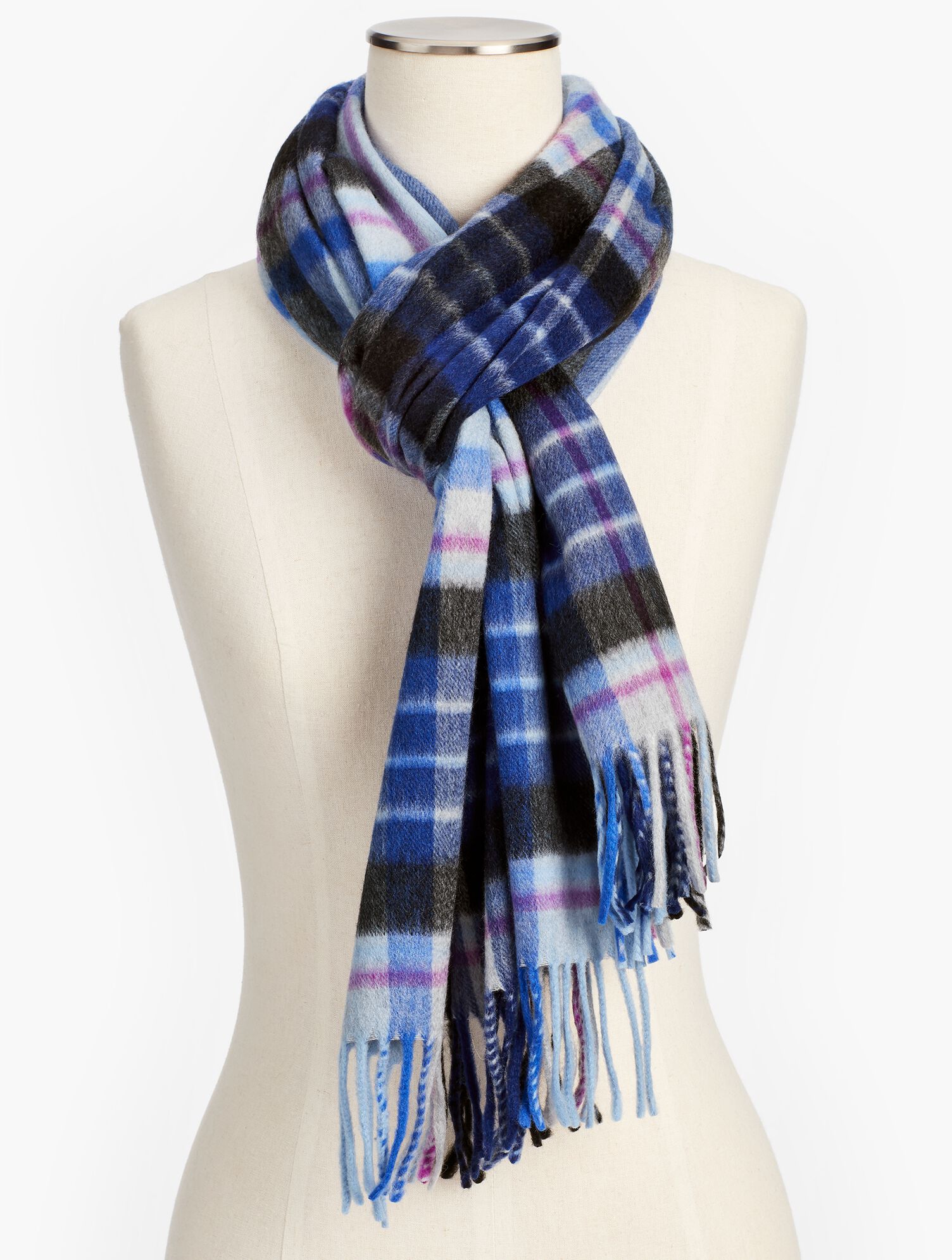 Cashmere Scarf - Glen Plaid