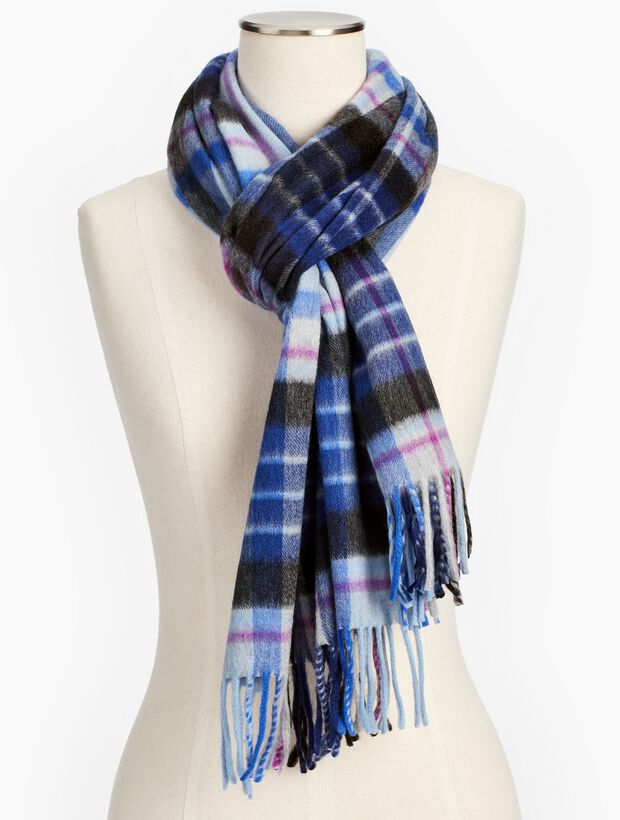 Cashmere Scarf - Glen Plaid