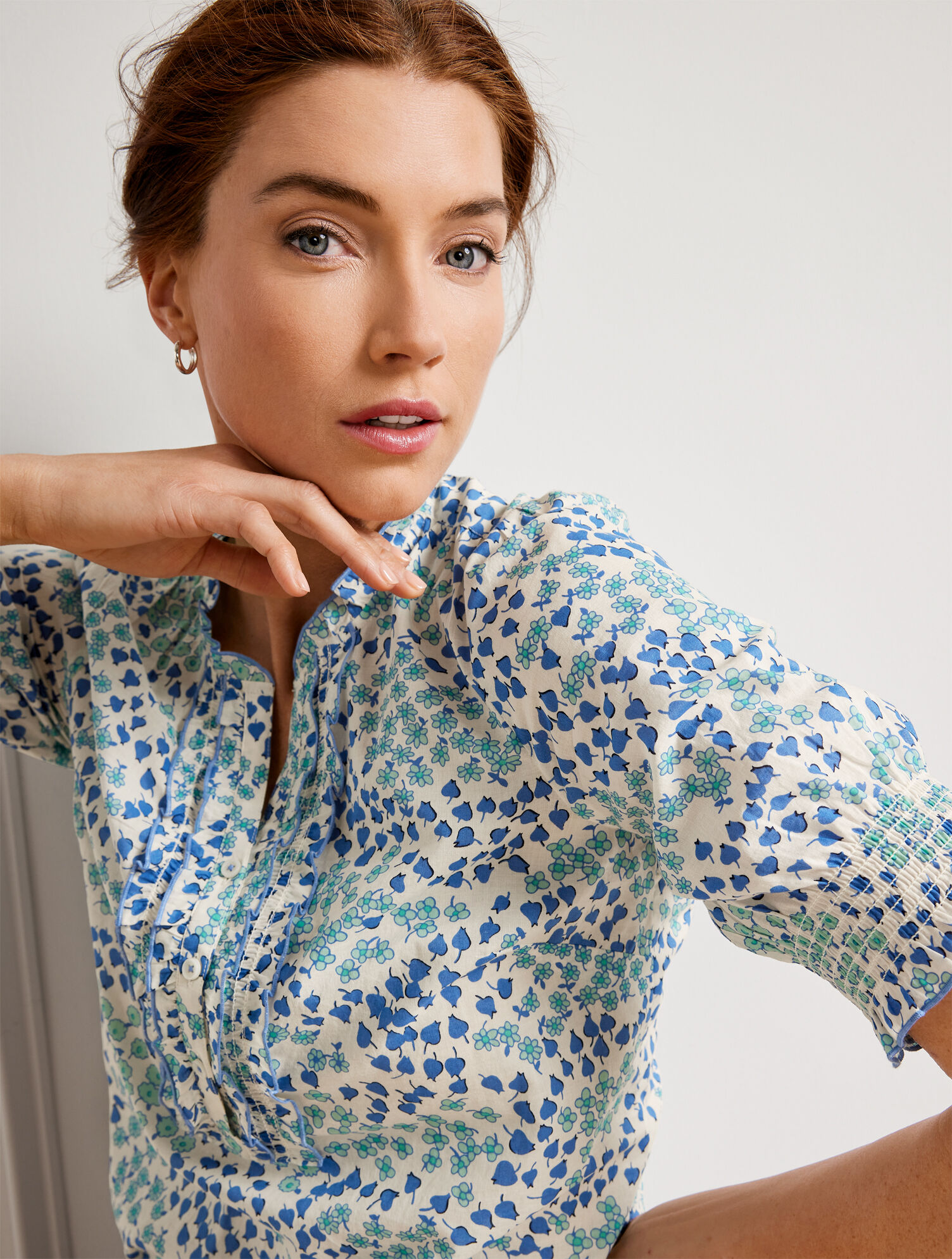 Lovely Floral Ruffle Top