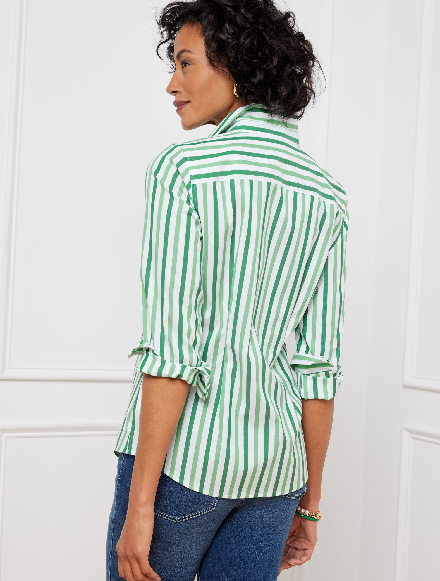 Non-Iron Perfect Shirt - Sunshine Stripe | Talbots