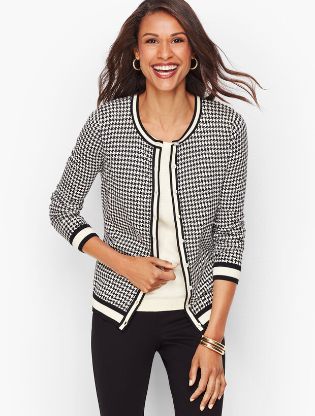 Charming Cardigan - Houndstooth