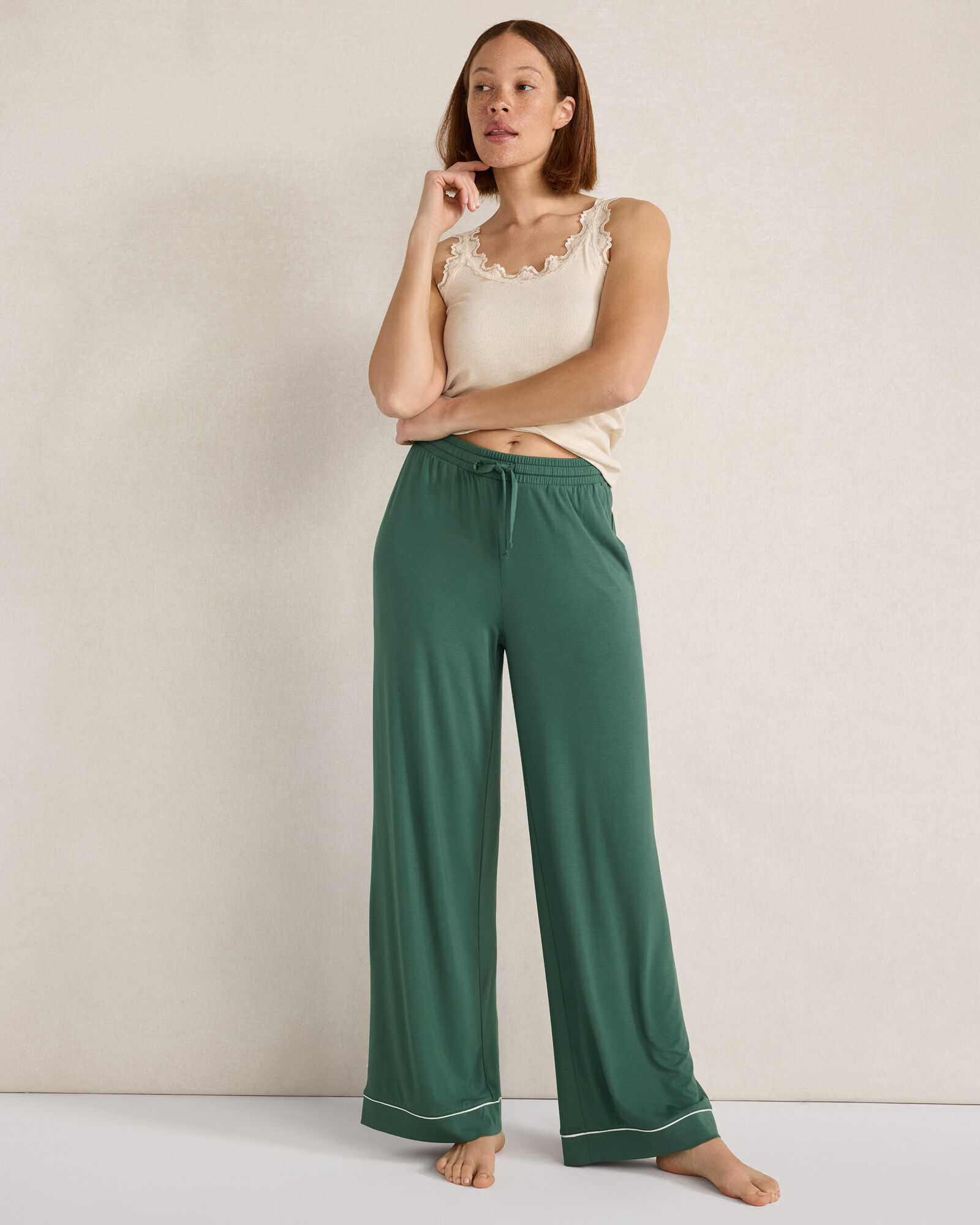 Calm &amp; Cool Pajama Pants with Piping