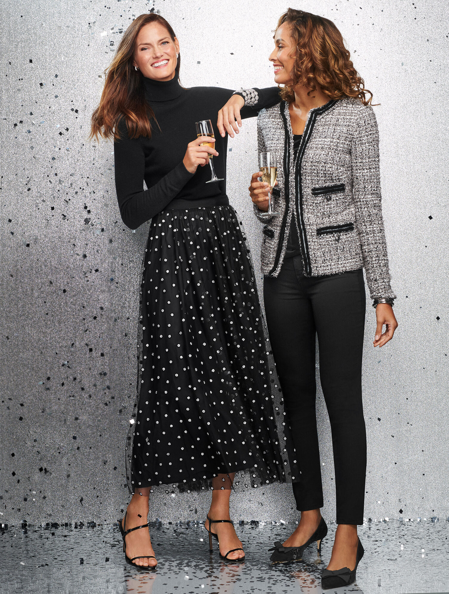 Twinkling Tweed Knit Jacket