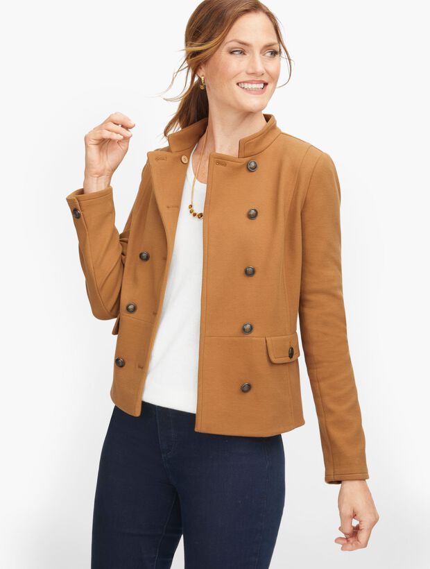 Twill Knit Band Jacket