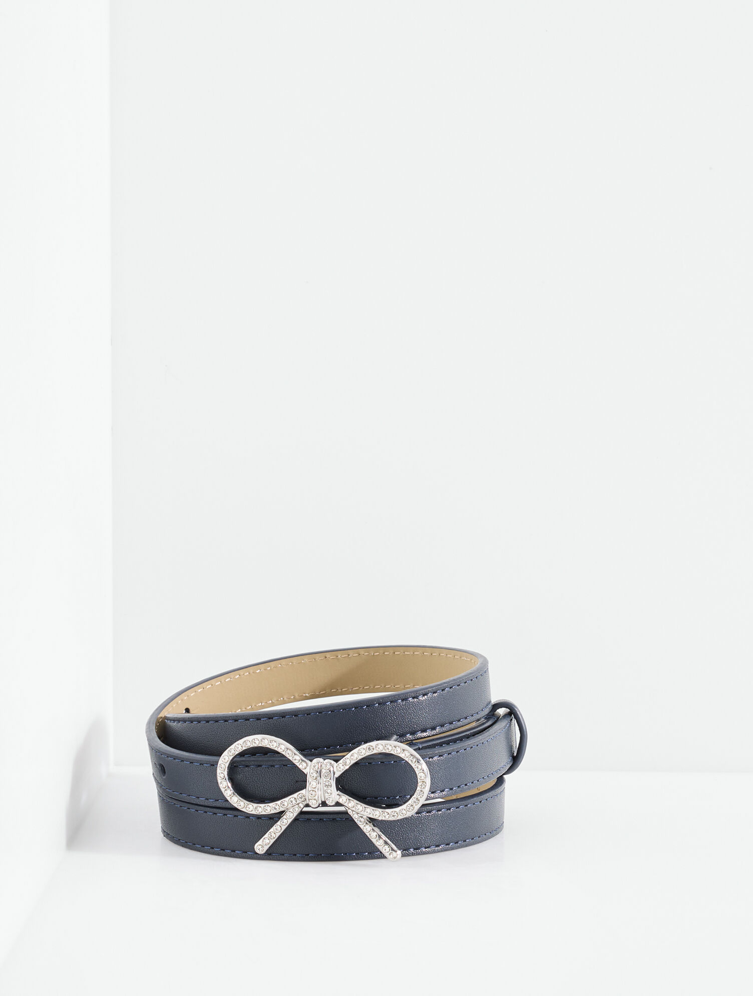 Embellished Bow Belt