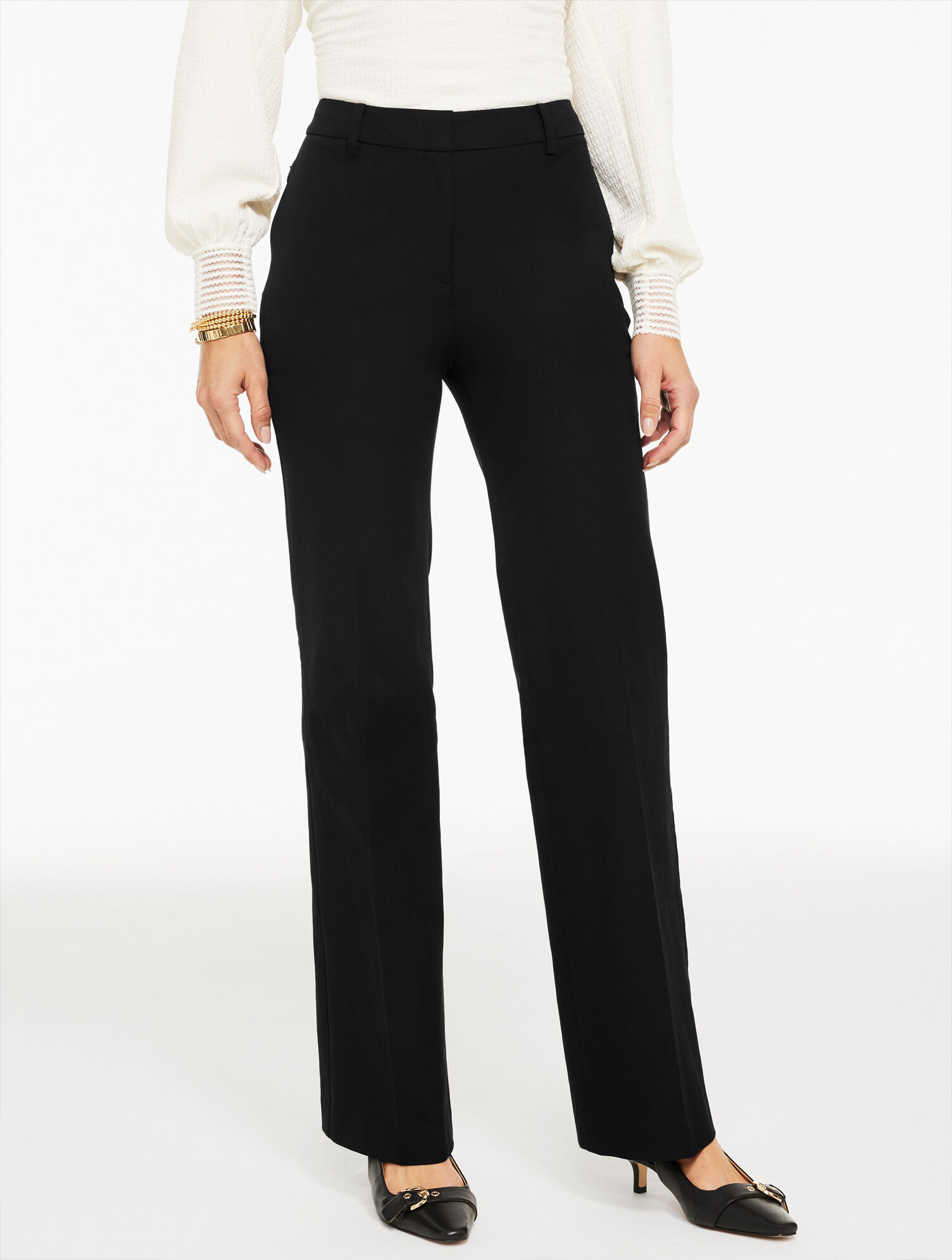 Women's Plus Size - Relaxed Bootcut Cotton Bi-Stretch Pants - Dark Blue - 18 Talbots Women's Plus Size - Relaxed Bootcut Cotton Bi-Stretch Pants - Dark Blue - 18 Talbots