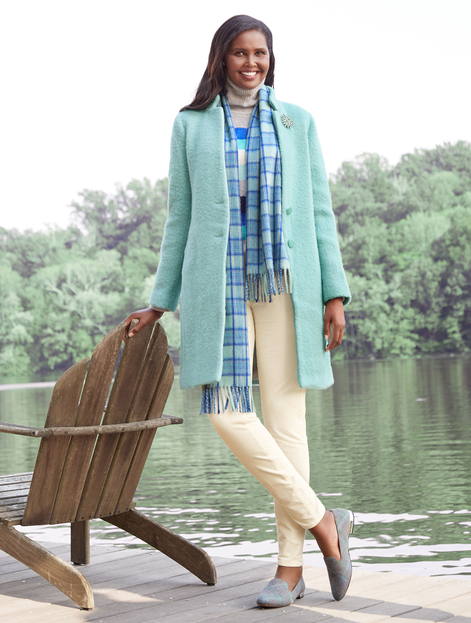 Brushed Wool Coat